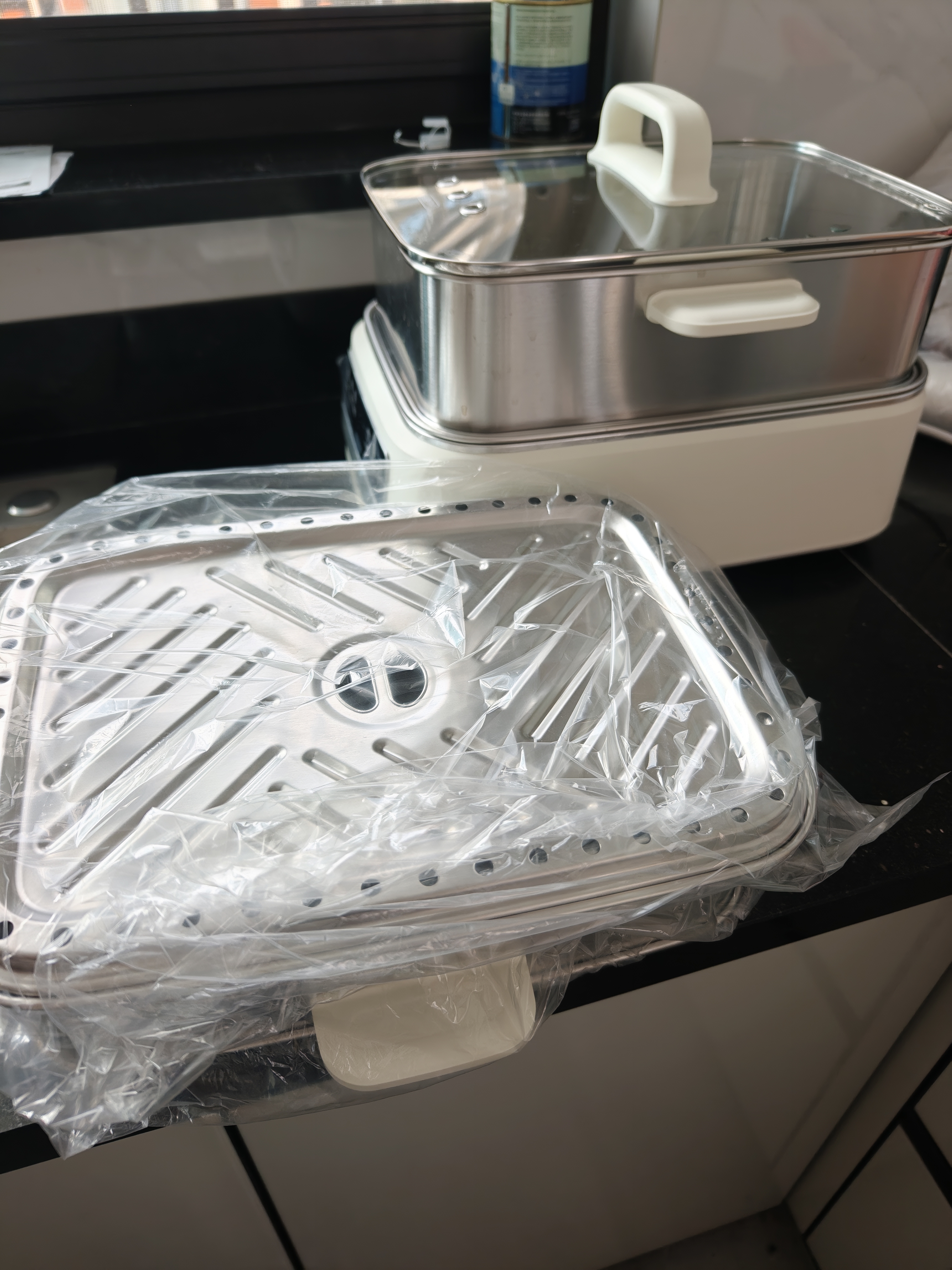 小熊（Bear）电蒸锅 蒸立方18L多功能电热蒸锅 家用炖蒸煮一体不锈钢3-4人 全钢0涂层三层可涮火锅煮锅 BA8Q2 实拍图