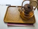 象运福 竹编单层壶承方形干泡台竹编茶盘竹制茶托盘茶道配件 竹编茶盘（棕） 实拍图