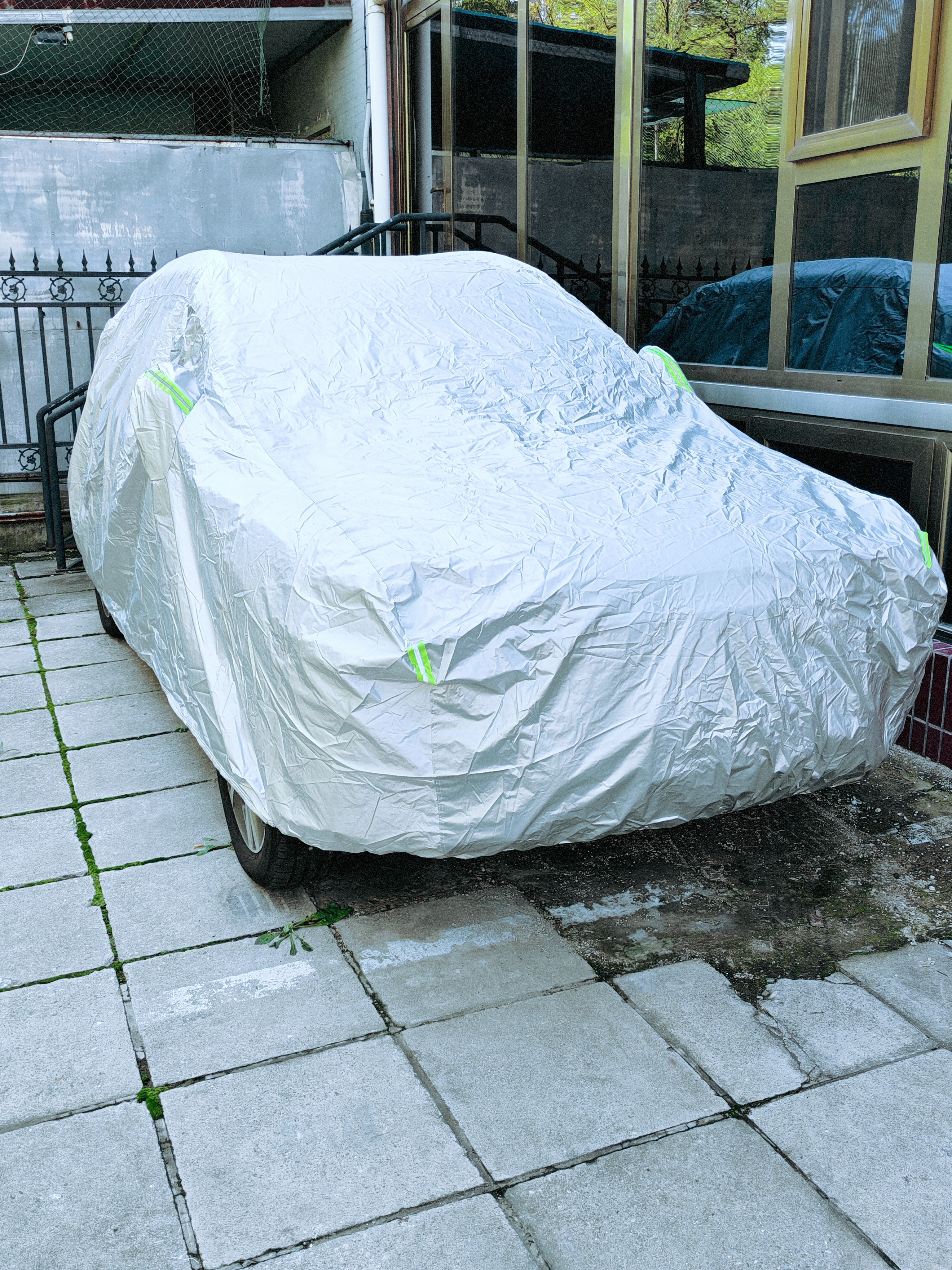 汽车车衣车罩防晒防雨防尘隔热遮阳盖布全罩外奥迪丰田奔驰大众 铝膜 哈弗H6 实拍图