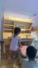 龙承匠人儿童学习桌椅套装K120实木电动升降写字书桌中小学生6-18岁课桌椅 【稀土控轴灯】1.2米升级电动升降+实木桌+追背椅 咖 赠学习大礼包 实拍图