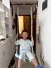 童乐宝贝 儿童彩虹大弯板秋千室外户外挂单杠荡秋千小孩吊绳运动坐板 玩具 马卡龙蓝弯户外套餐 实拍图