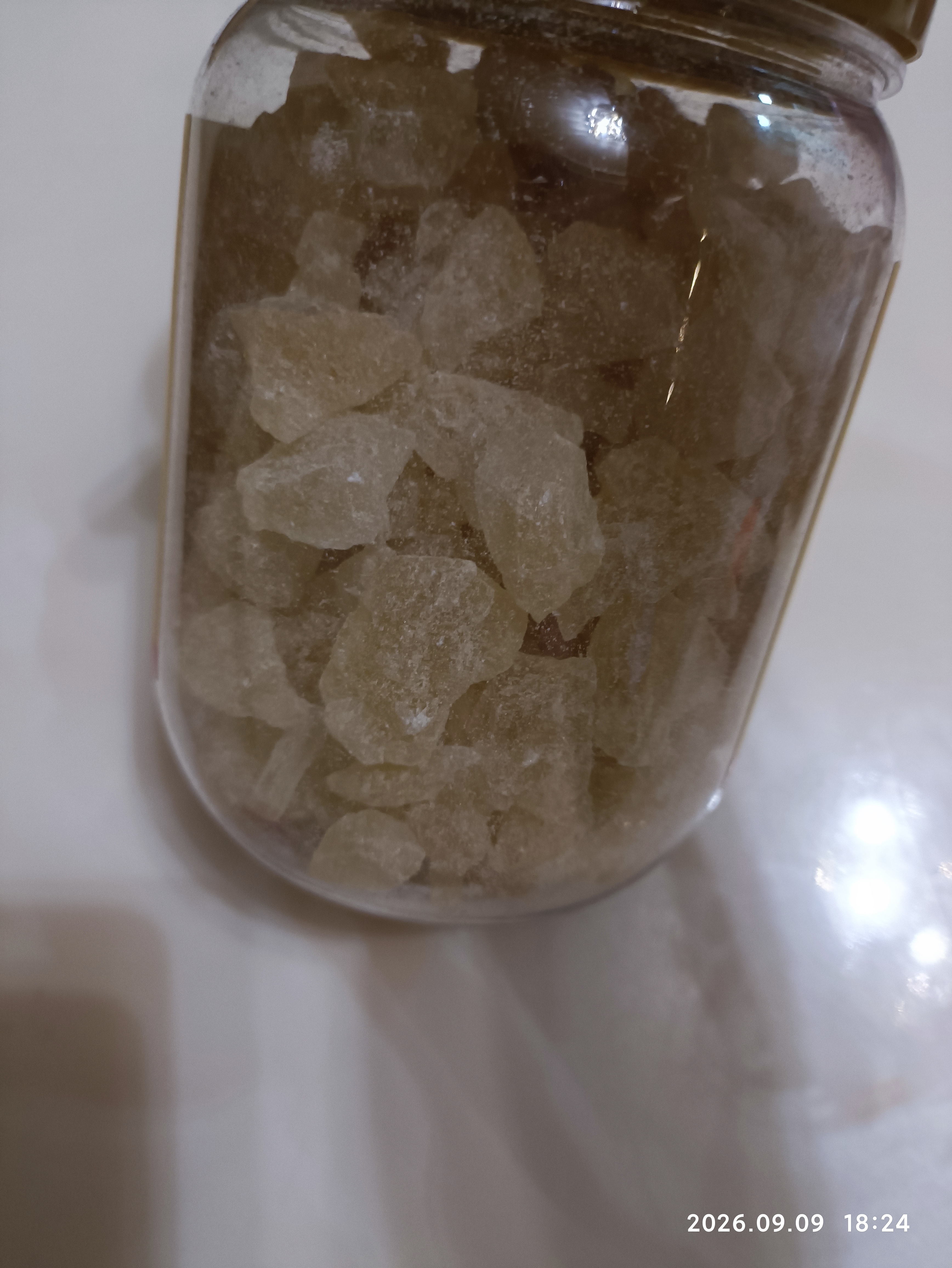 红棉黄冰糖小粒多晶冰糖烘焙原料花茶甜品调味老冰糖 608g  实拍图