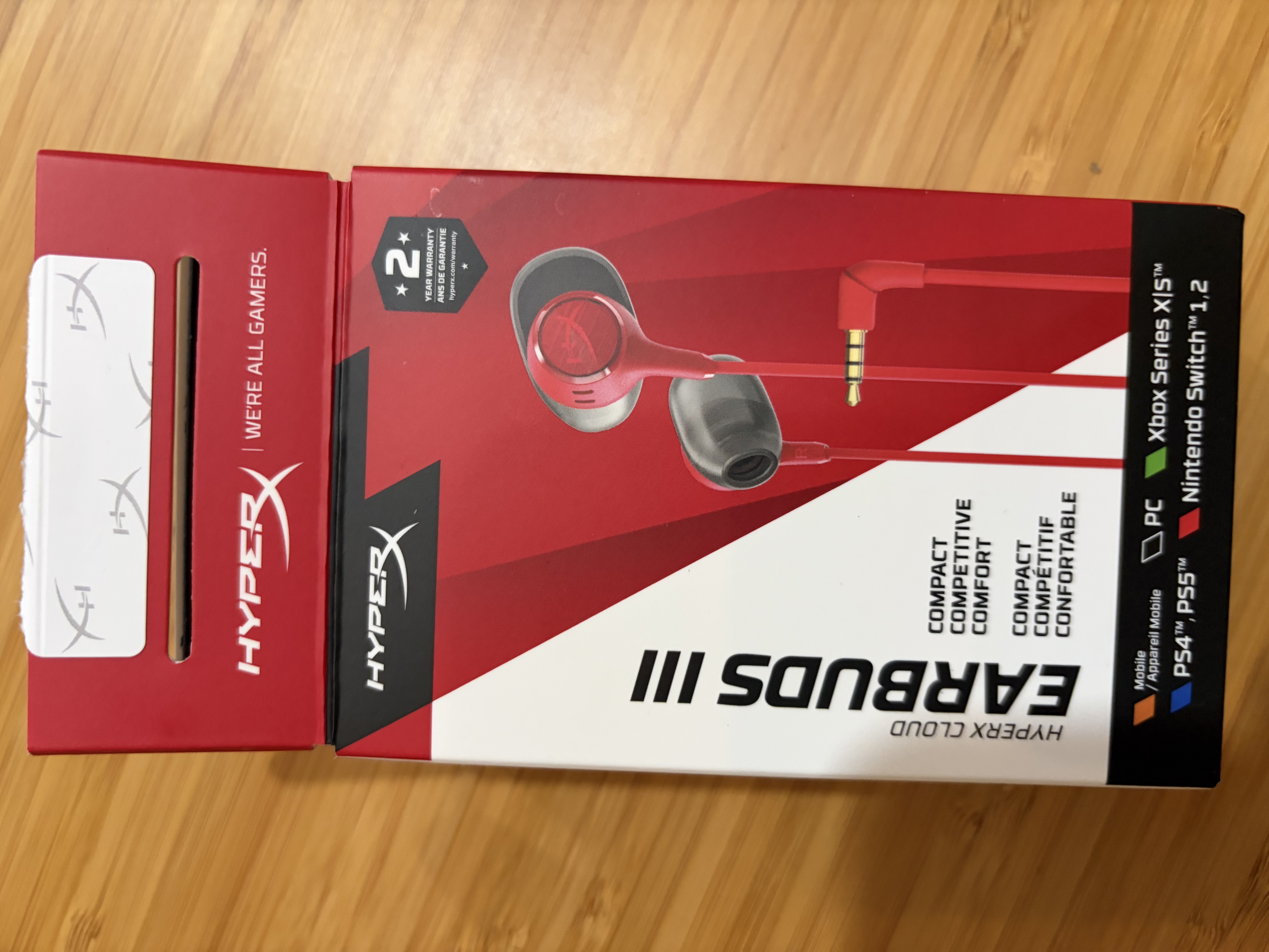 极度未知（HYPERX）云雀2电竞入耳式游戏耳机 新款云雀3有线3.5mm笔记本电脑csgo吃鸡手游耳麦 内置麦克风 【2026新品-云雀3】红色 | 内置线控麦克风 实拍图