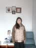 雪中飞（SNOWFLYING）时尚拼接女士短款连帽轻薄羽绒服休闲薄外套女 卡其色 XL 实拍图