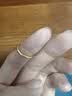 周六福黄金戒指女硬金三生三世足金素圈指环 定价单个 光面14号-0.85g 实拍图