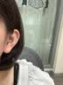 QMXDS999纯银耳钉女2026年新款养耳洞耳环睡觉免摘耳骨钉耳棒防堵针 s999足银耳钉 一对 实拍图