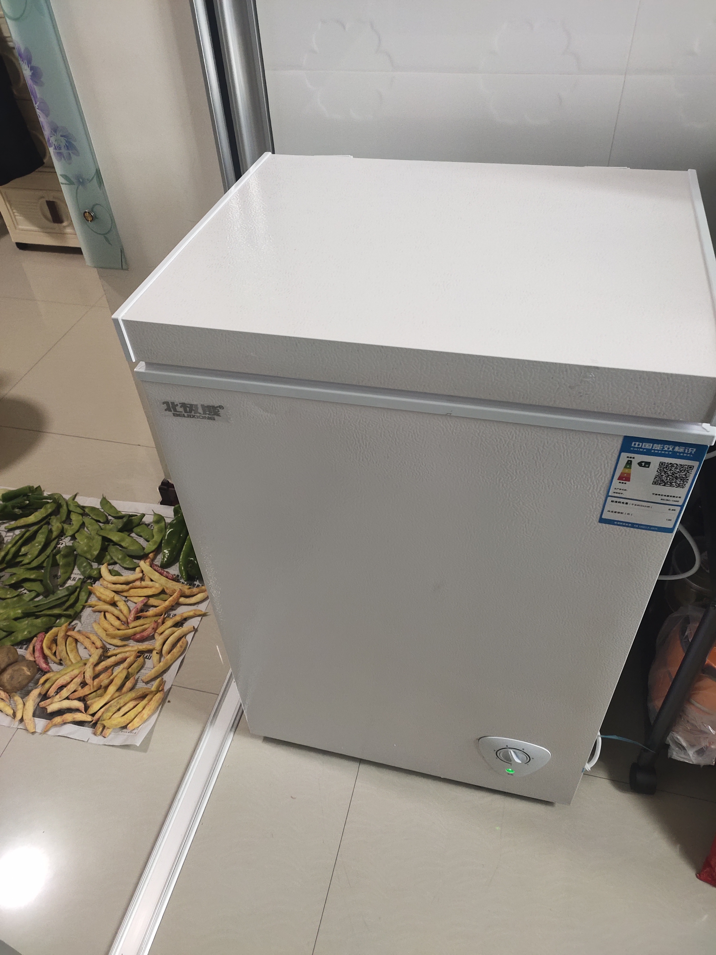 北极熊（BEIJIXIONG）冰柜家用冷柜小型一级能效全冷冻冷藏两用卧式储奶母乳速冻保鲜节能省电100升/200升/300升 单门单温138升【一级能效 全国联保】 138L 实拍图