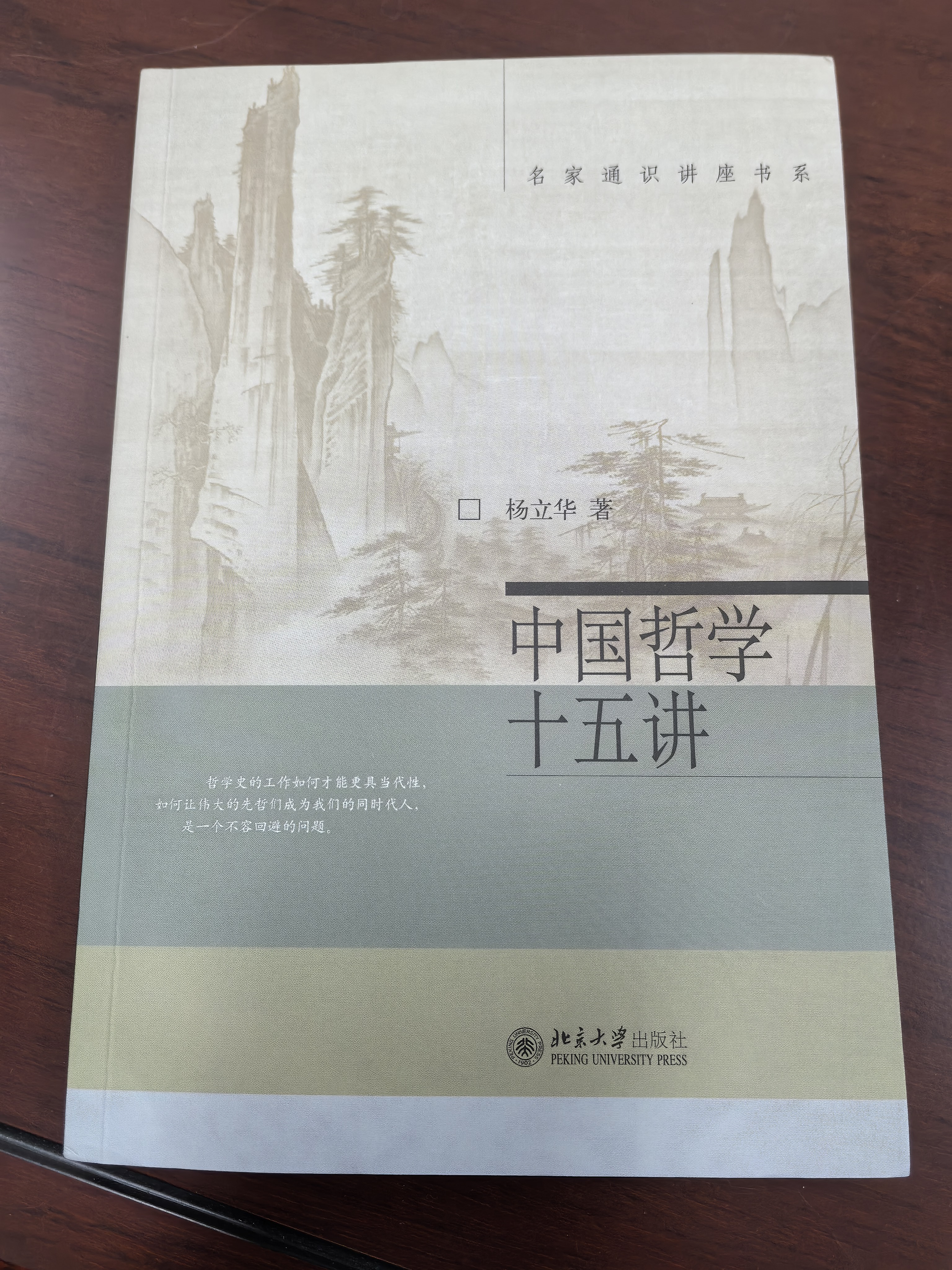 中国哲学十五讲 杨立华 名家通识讲座书系 实拍图