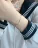 中国黄金（CHINA GOLD）足银手链女款轻奢小众浪漫星星手饰品情人节生日礼物送女友爱人 【今/次日达】星星手链（S扣） 实拍图