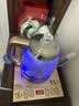 开品 全自动底部上水感应续水烧水壶 家用办公电茶炉烧水消毒电热水壶 嵌入式玻璃烧水壶茶桌一体套装 1L 香槟金 20X37CM 烧水煮杯 桶水款 实拍图