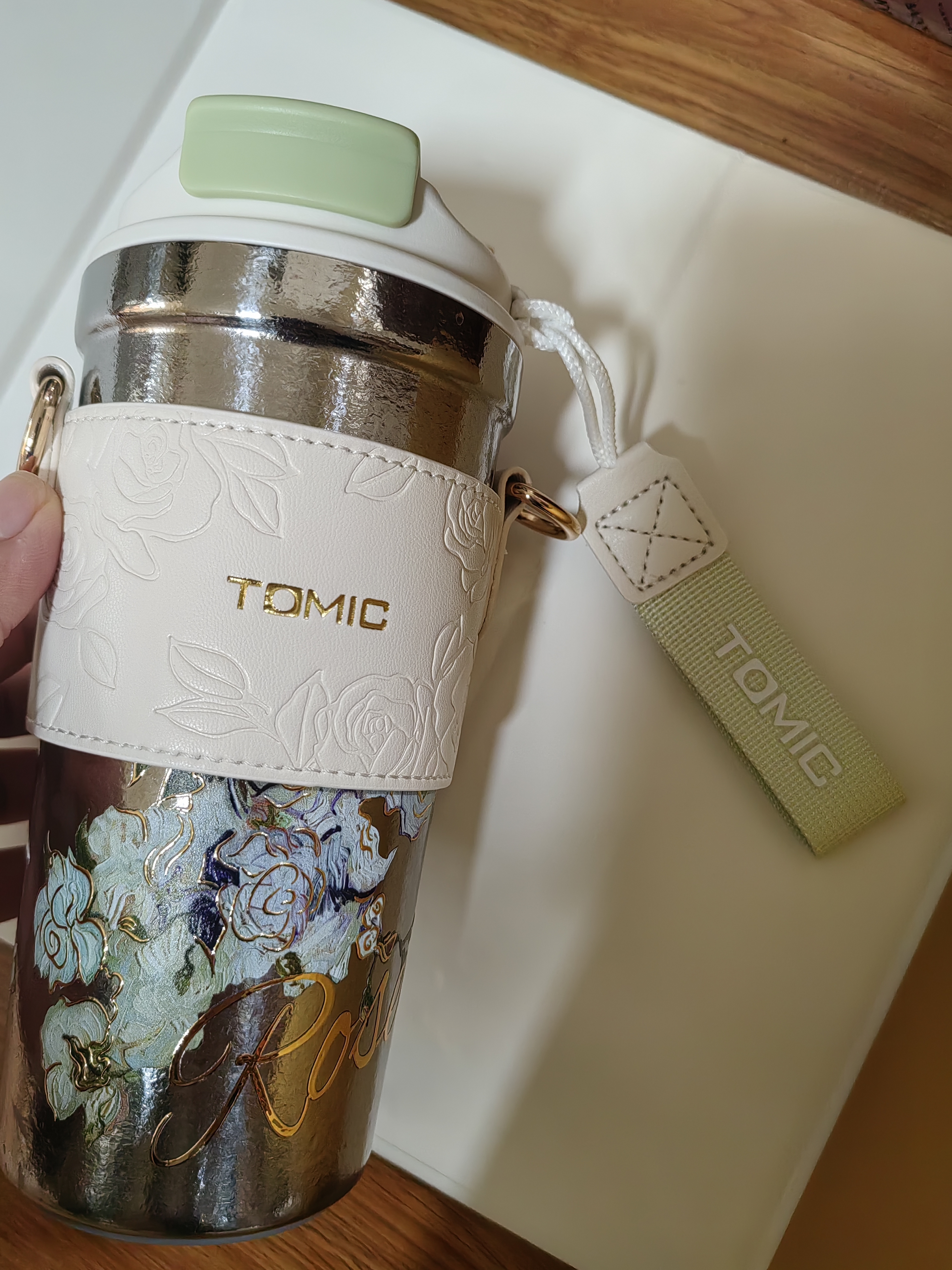 特美刻（TOMIC）纯钛咖啡杯梵高联名女生保温杯车载水杯送男女高颜值生日礼物 实拍图
