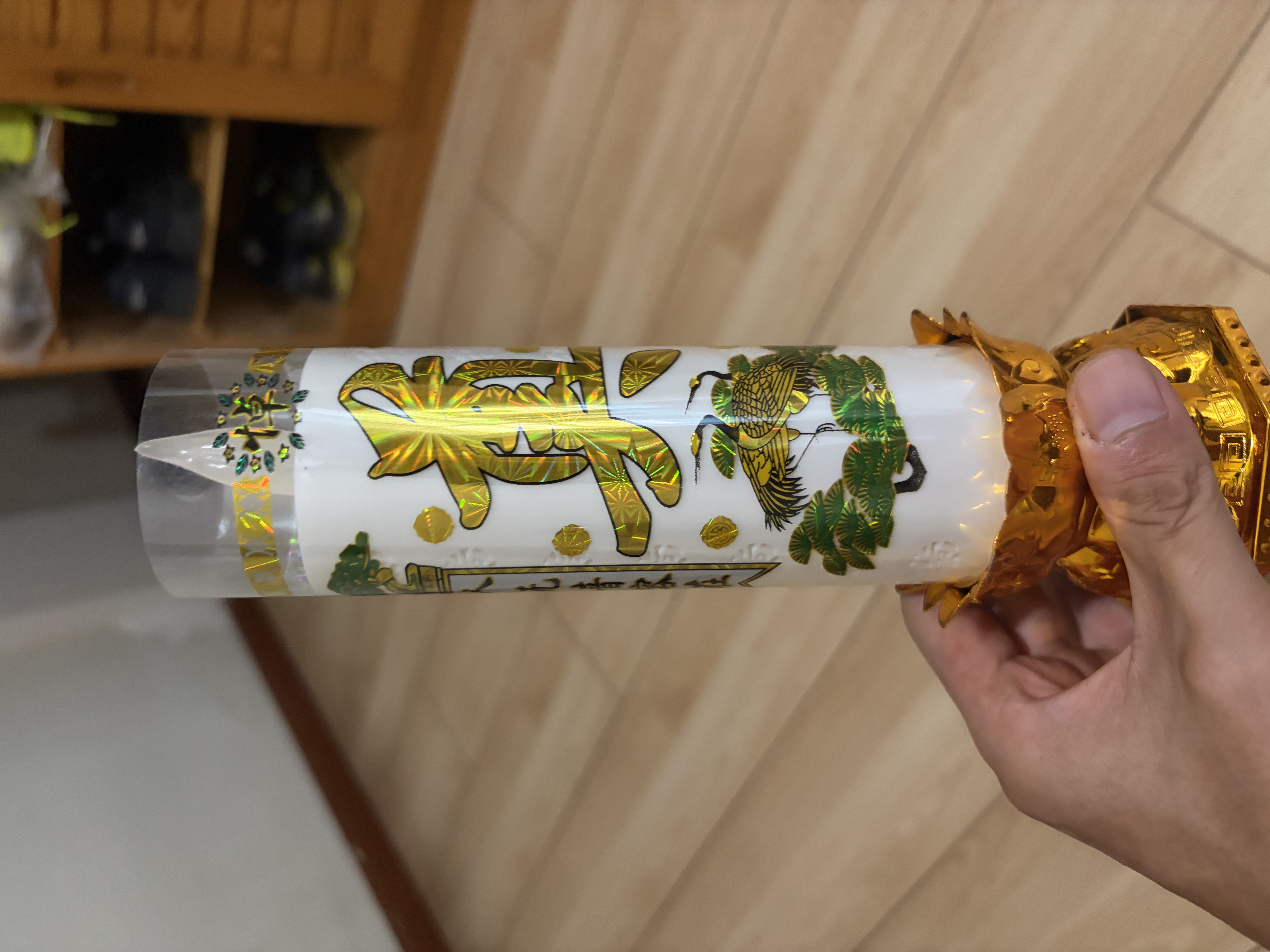 白蜡烛祭祀用品香炉电子防风祭奠灵堂下葬丧事白事上坟祭祖长明灯微烟清明节元宵节正月十五祭祀上坟灯 白色两根燃烧蜡烛一对套装 实拍图