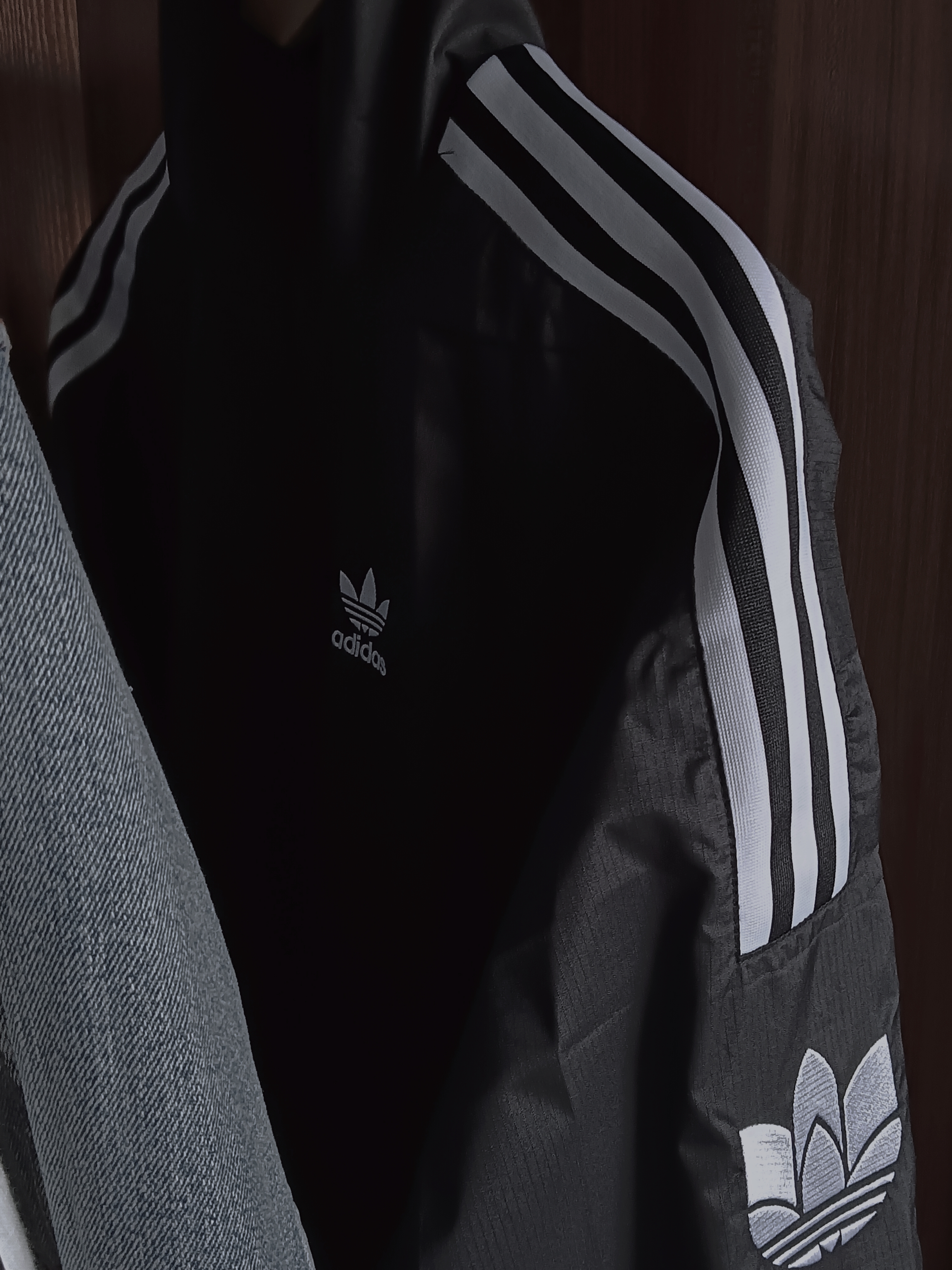 adidas休闲简约三条纹梭织立领夹克外套男装秋季阿迪达斯三叶草 实拍图