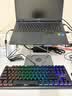 CHERRY樱桃MX1.1黑曜极光 机械键盘87键 游戏键盘 有线键盘 悬浮式无钢结构 RGB灯效 黑色红轴 实拍图