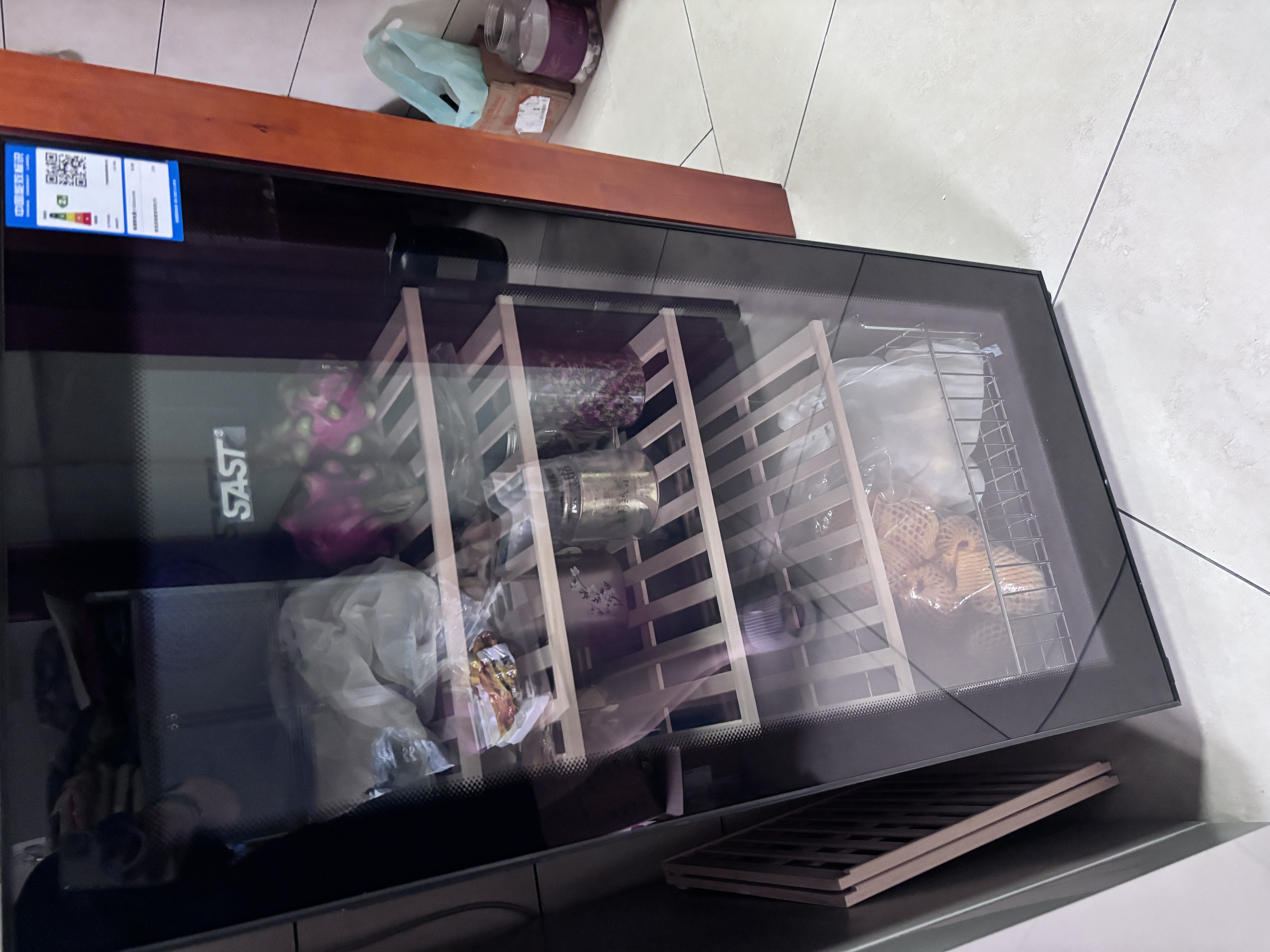 先科（SAST）冰吧冷藏柜 欧式恒温红酒柜办公室酒店家用电冰箱迷你小型单门电竞茶叶保鲜柜展示留样饮料药品柜 205T（全冷藏+风冷+电子温控+可约放45瓶） 实拍图