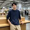 班尼路（Baleno）纯棉长袖男t恤2026春秋季新款色透气卫衣内搭宽松打底衫男士上衣 实拍图