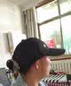 【热巴同款】加大棒球帽帽子男女大头围显脸小春夏字母百搭棒球帽 侧标-黑色【1顶】 实拍图