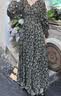 moussy 【刘亦菲同款】南法度假风碎花浪漫优雅连衣裙028ISX33-3711 020黑色 M 实拍图