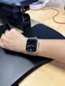 ROMISS适用于iwatch苹果手表表带apple watch S11/10/9/8/7表带意大利荔枝纹真皮腕带高级感轻奢手表链 大象灰（小蛮腰女款） (S) 40/41/42表盘通用-银色表扣 实拍图