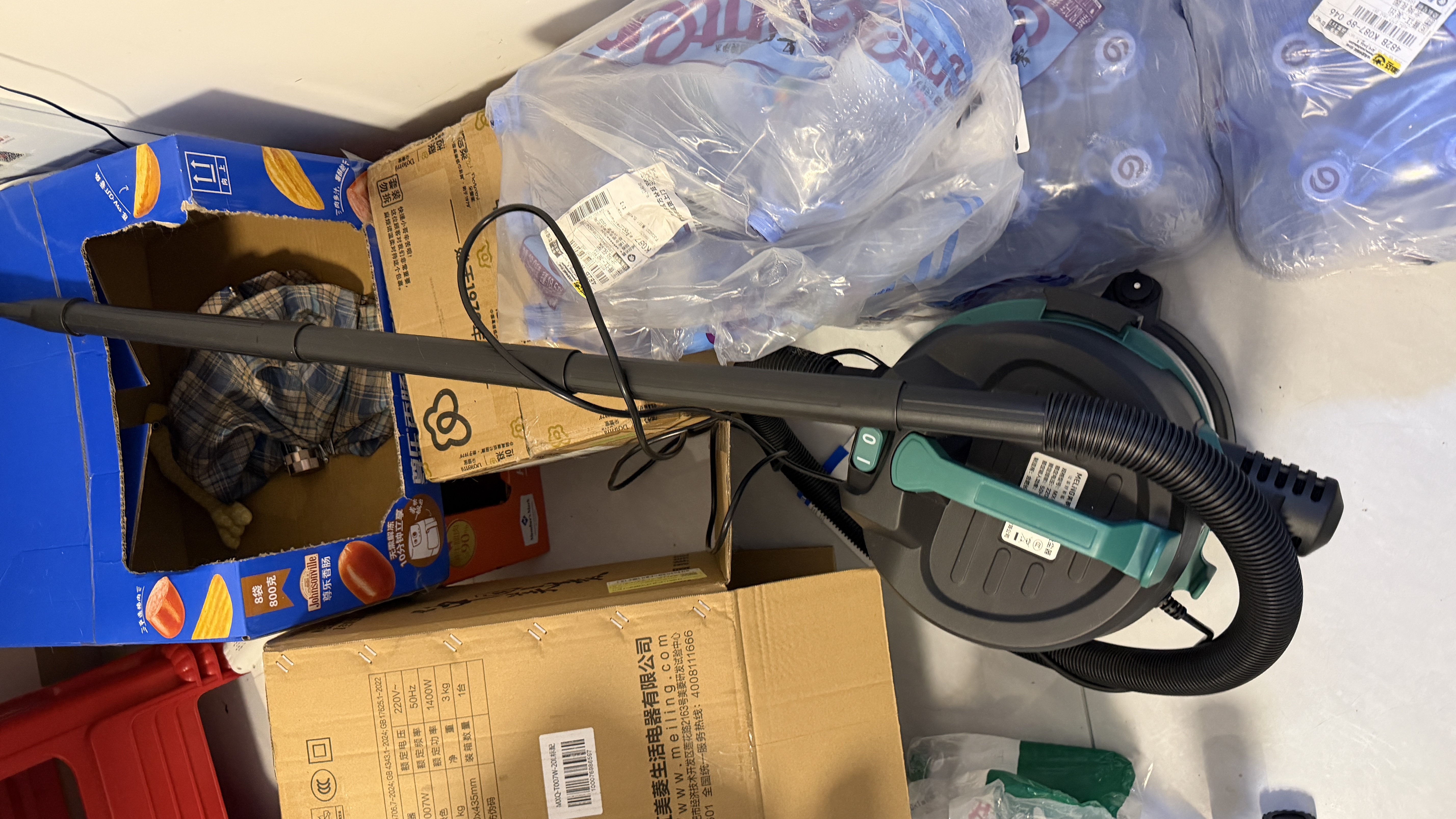 美菱家用吸尘器工业大功率超强吸力装修美缝专用酒店办公室仓库车用商用地毯开荒桶式吸尘机 实拍图