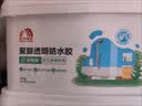 雨虹防水免砸砖聚脲防水涂料 透明防水胶 厨卫墙面屋顶补漏堵漏胶 375g 实拍图