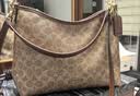 蔻驰（COACH）【品牌直供】女士LAUREL中号单肩流浪包卡其棕CV975礼物次日达 实拍图