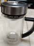 希诺双层玻璃杯带把手高档泡茶杯子男办公室水杯教师节礼物XN-9321 实拍图