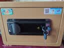 虎牌保险柜 家用小型25cm全钢防盗床头保管柜电子密码办公保险箱 博瑞系列 咖啡金 实拍图
