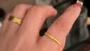中国黄金（CHINA GOLD）星光璀璨18K金戒指女素圈金戒指结婚纪念日礼物送老婆女友生日 【今/次日达】18k金拉丝星光戒指-16# 实拍图