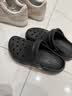 卡骆驰（CROCS）白鹿同款云朵洞洞鞋|206750 黑色-001 37/38(240mm) 实拍图