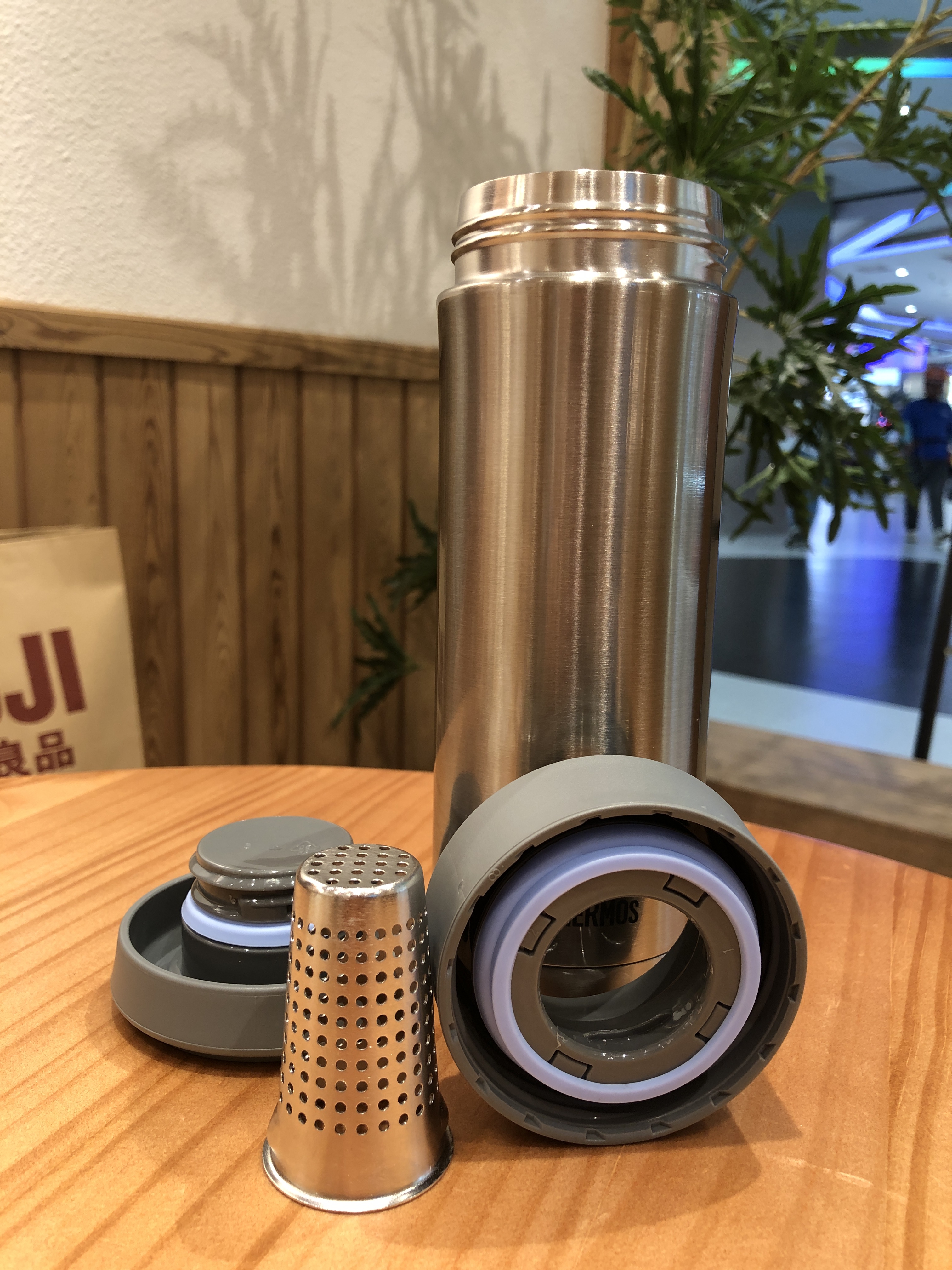 膳魔师（THERMOS）保温杯男女不锈钢商务办公带滤网泡茶水杯子TCMK-500/350团购定制 TCMK-500 咖啡色 470ml 实拍图