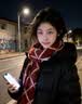 Charm Kendo围巾女秋冬季2026新款保暖围脖披肩氛围感生日新年礼物送女生女友 送女朋友实用老婆 红配米 实拍图