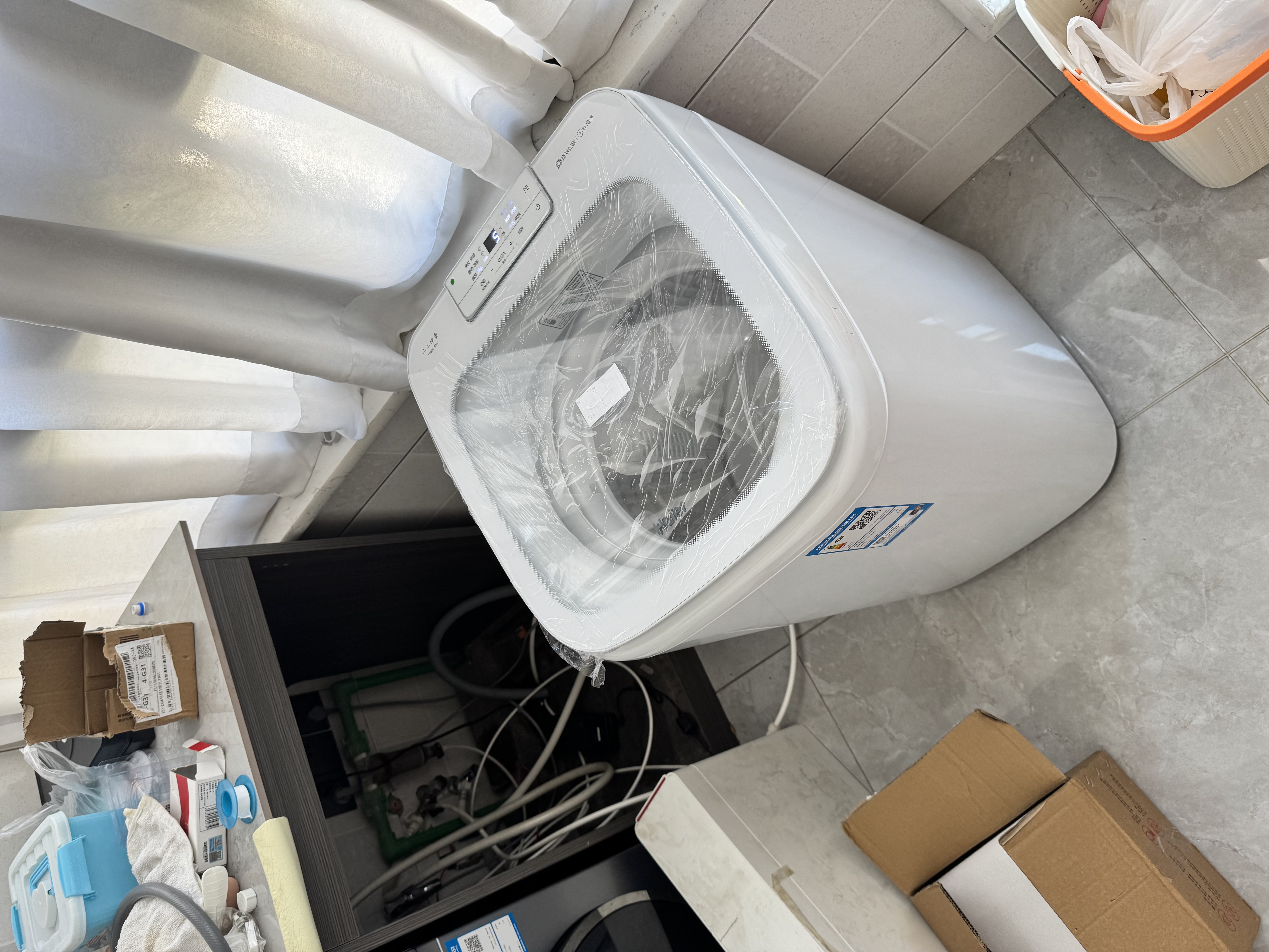 海尔（Haier）迷你洗衣机小型波轮5公斤儿童母婴内衣洗洗衣机全自动DD直驱变频一级能效补贴电离除菌以旧换新 旗舰新品B388小小神童 波轮 5kg 直驱+柔护内筒 实拍图