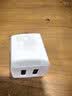 倍思双口充电头USB插座多口充电头5V2A/1A充电器插头 适用iPhone15/14/13华为小米安卓手机iPad平板 白 实拍图
