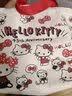 爆款韩系卡通蝴蝶结手提包日系极简帆布包单肩上课通勤便当包 【带飘带】KT红色27*24cm 实拍图