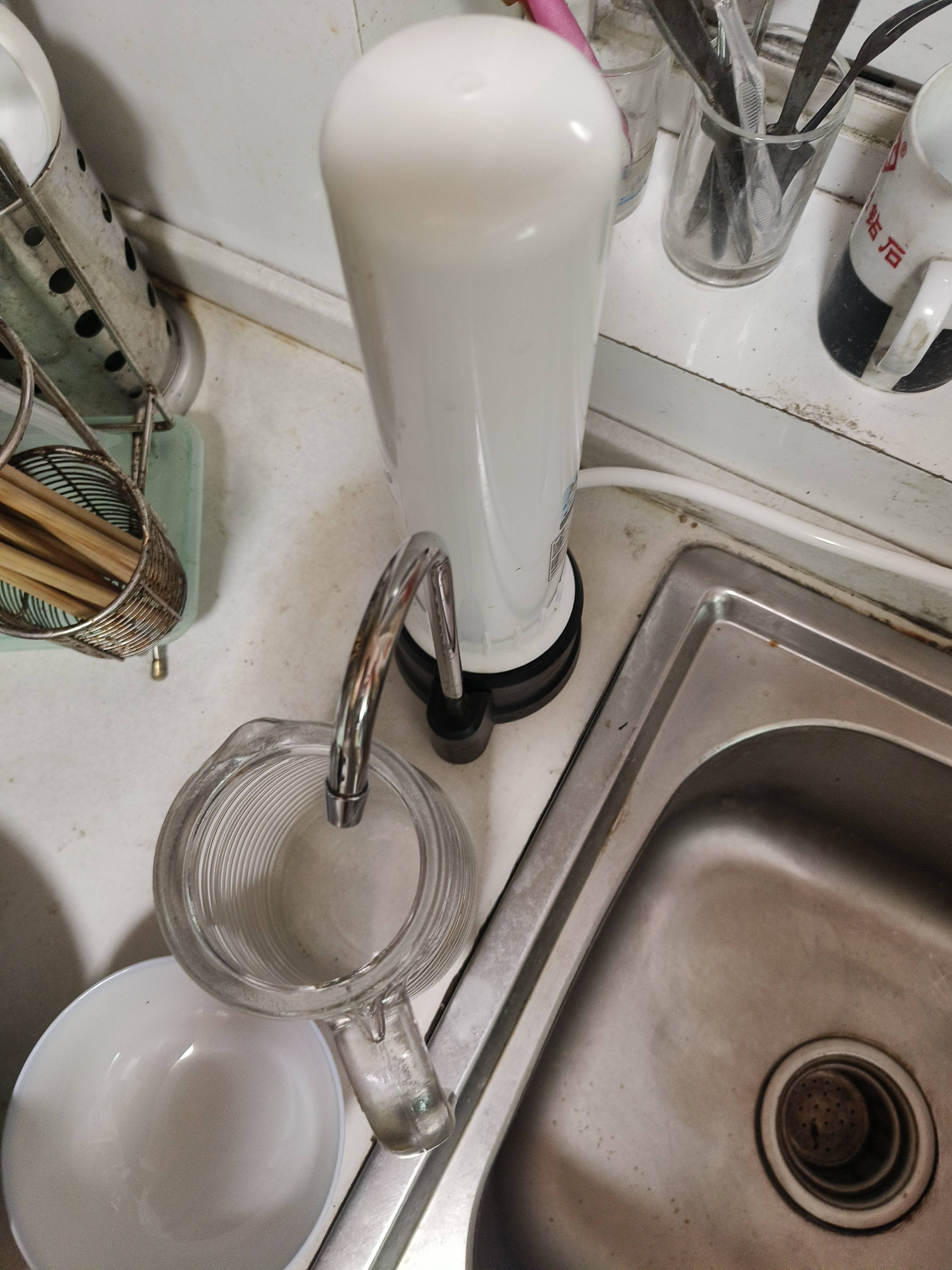 道尔顿（Doulton）净水器家用直饮 厨房自来水龙头过滤器不用电无废水超滤净水机矽藻陶瓷饮水机 D-CP104 实拍图