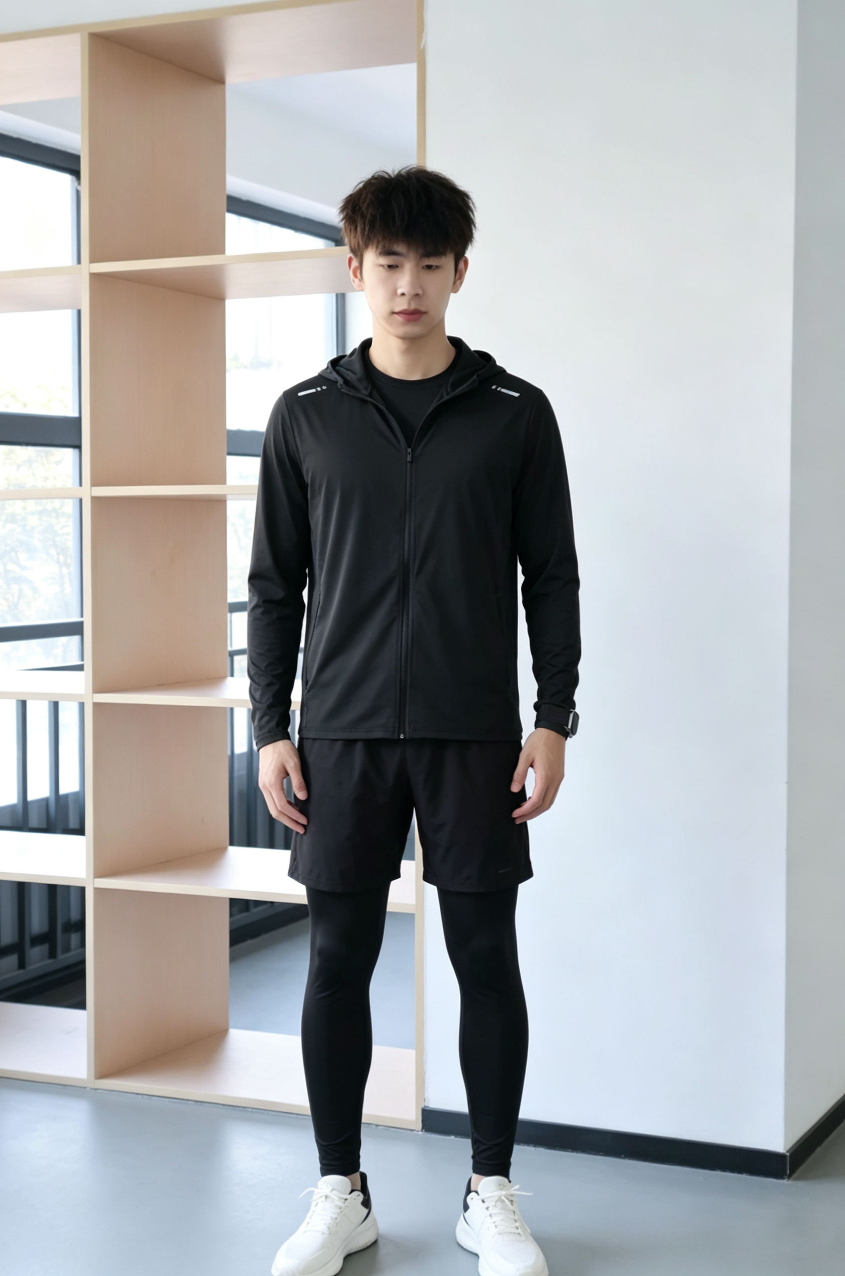 VICTORIATOURIST跑步运动套装男速干健身服训练服篮球羽毛球健身服晨跑紧身衣服 实拍图