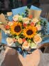 艾斯维娜教师节鲜花速递向日葵混搭花束生日礼物全国同城配送 向日葵香槟韩式花束 实拍图