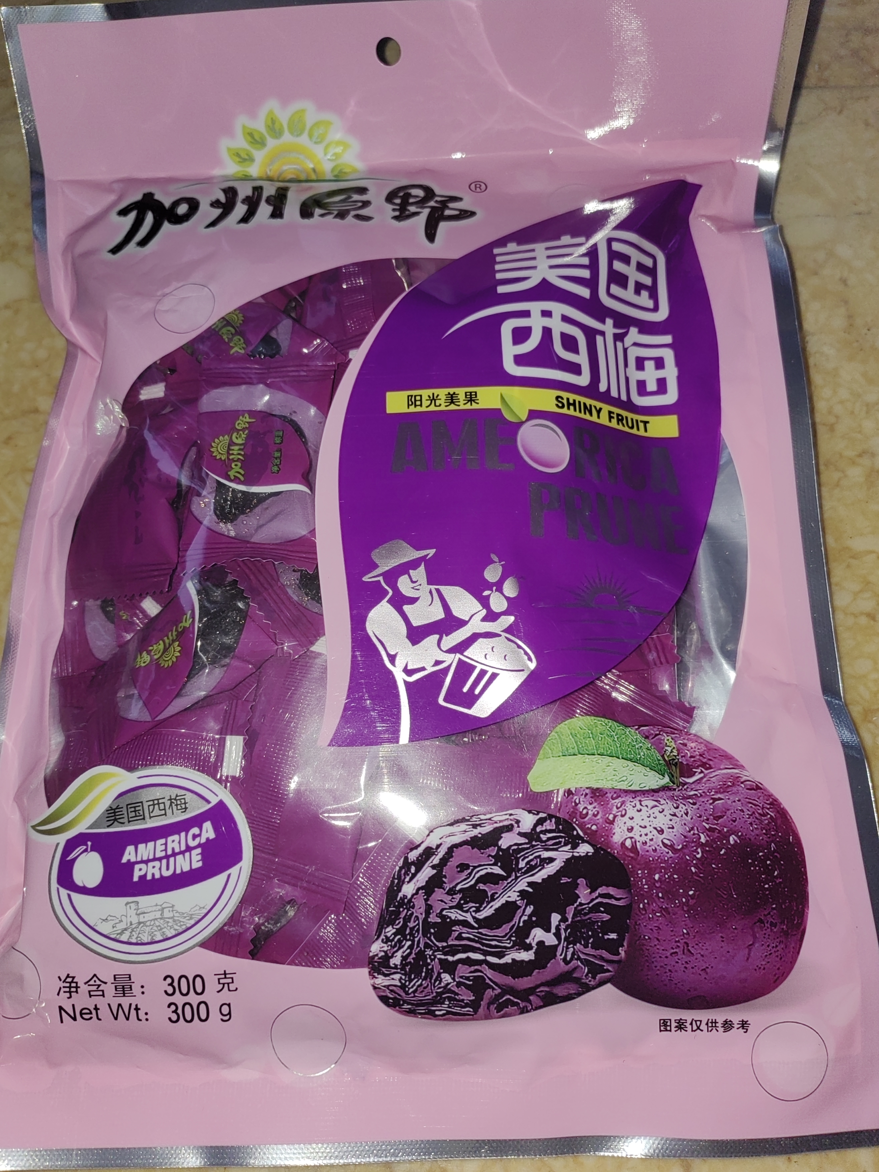 加州原野美国西梅300g/袋 蜜饯果干京东自营加州西梅干办公休闲小零食 实拍图