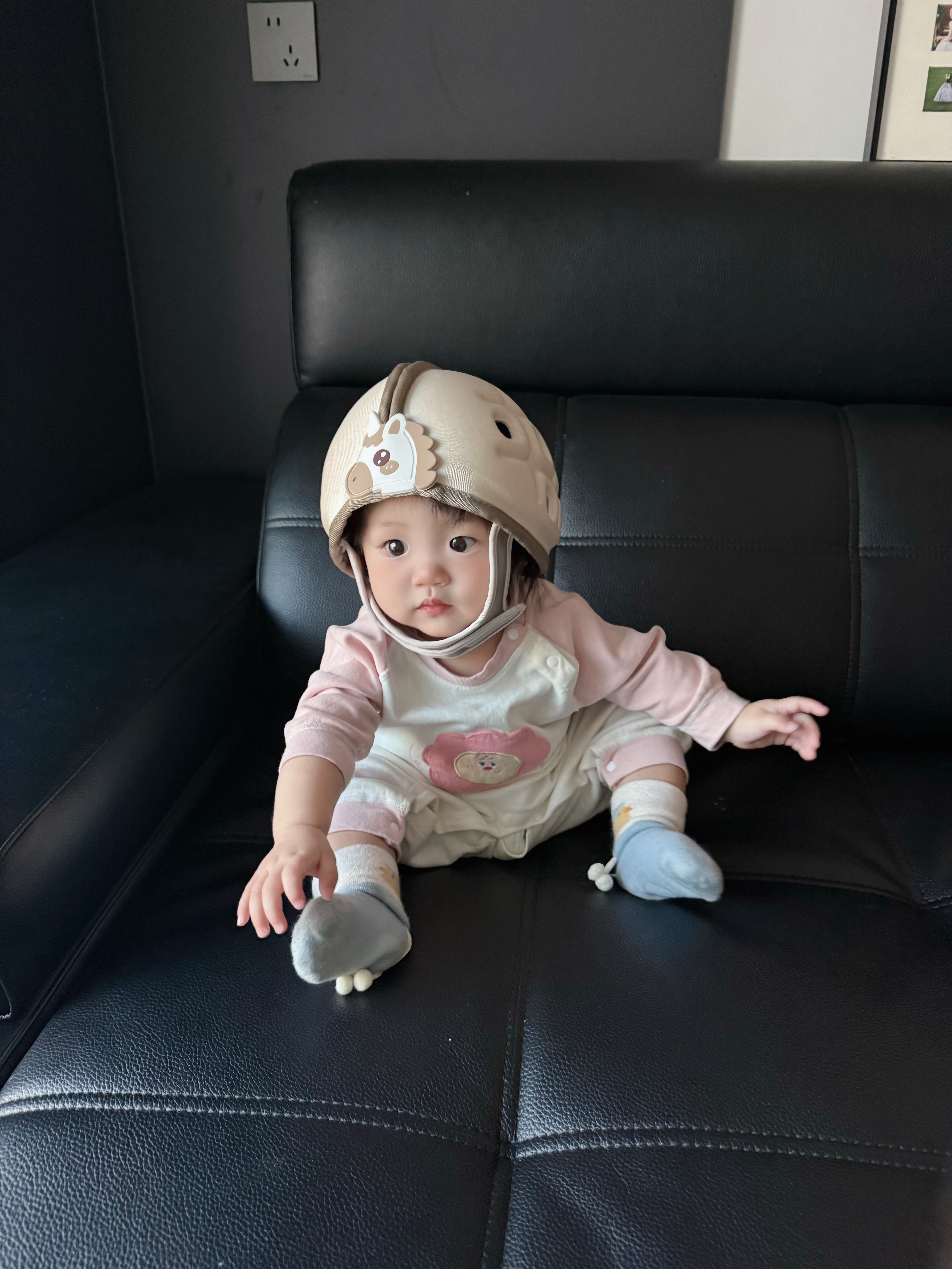 欧育婴儿学步防摔帽宝宝爬行防撞头盔枕儿童学走路护头神器四季通用 实拍图