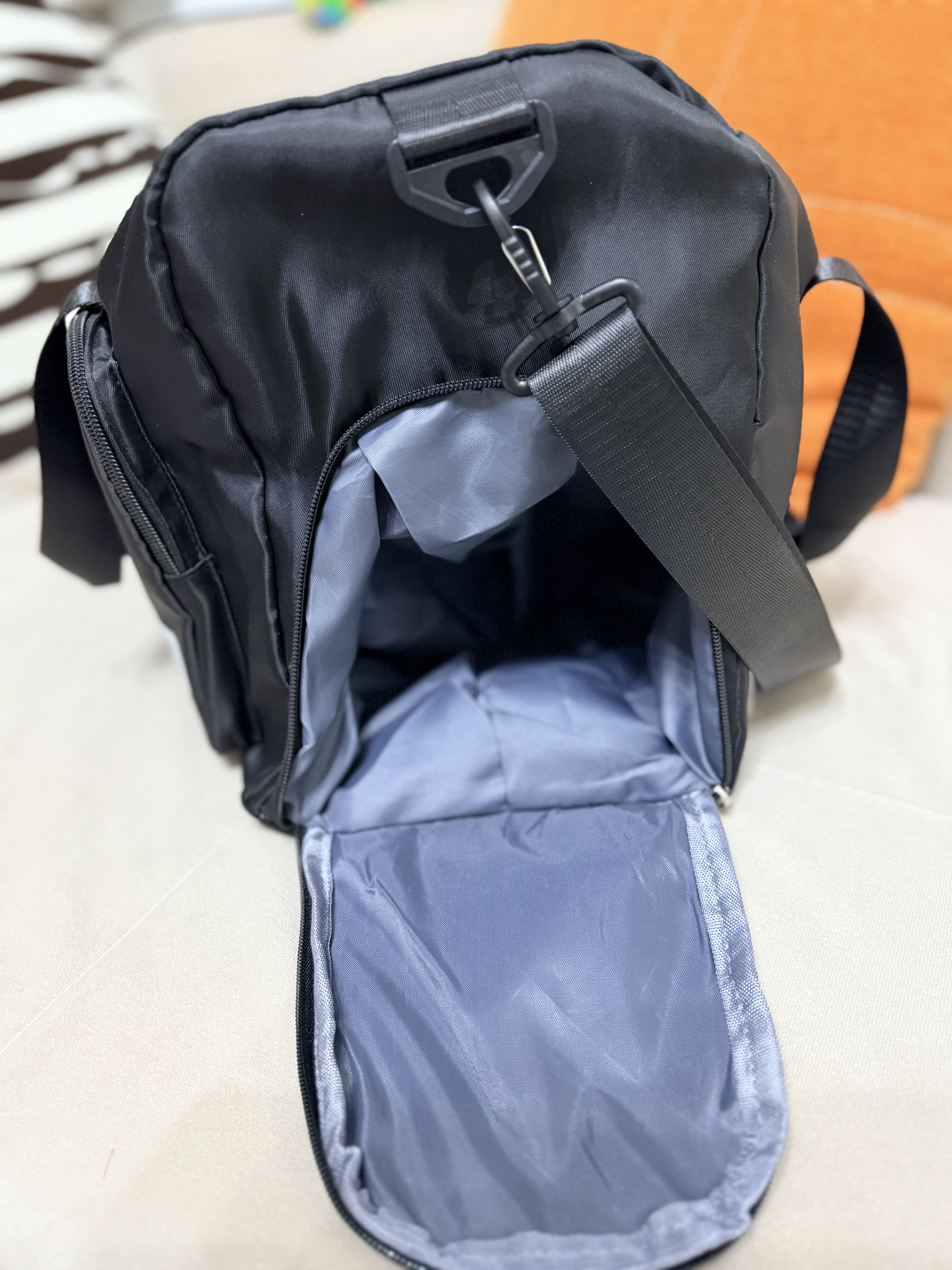 范爷家大容量手提旅行包短途登机包旅行收纳包运动健身包学生衣物行李包 实拍图