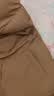 真维斯（Jeanswest）男女同款连帽棉服加厚百搭棉衣情侣款面包服2026冬季保暖棉袄外套 卡其 纯色 3XL 实拍图