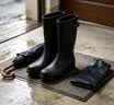 双星八特 高筒雨鞋雨靴男防滑塑胶雨天 38cm码男女通用 43码 实拍图