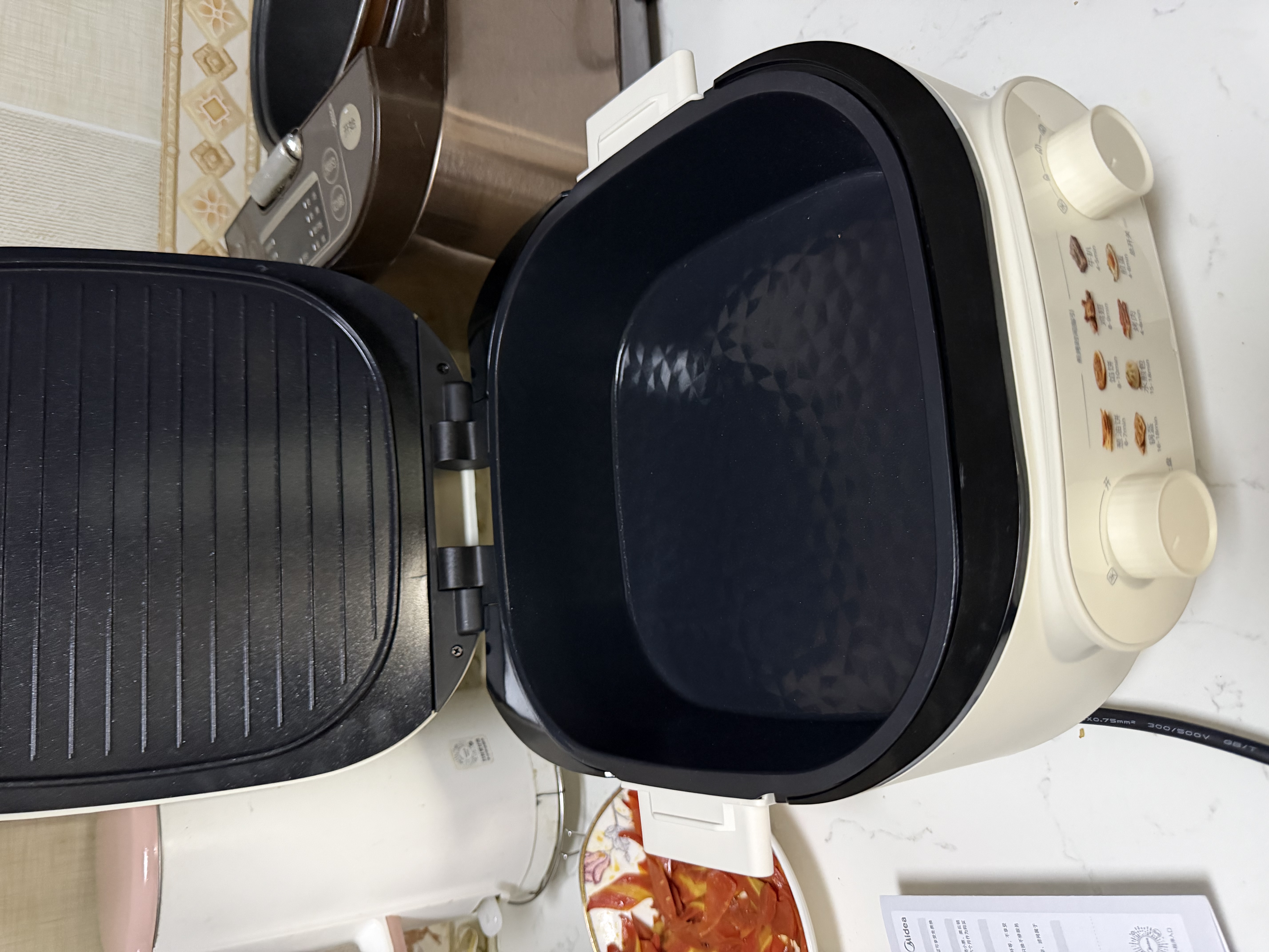 美的（Midea）电饼铛 电饼档家用上下可拆 电蒸锅煮锅火锅 煎饼烙饼锅 0氟钛陶早餐机75mm双旋火力可调 JKC2875 实拍图