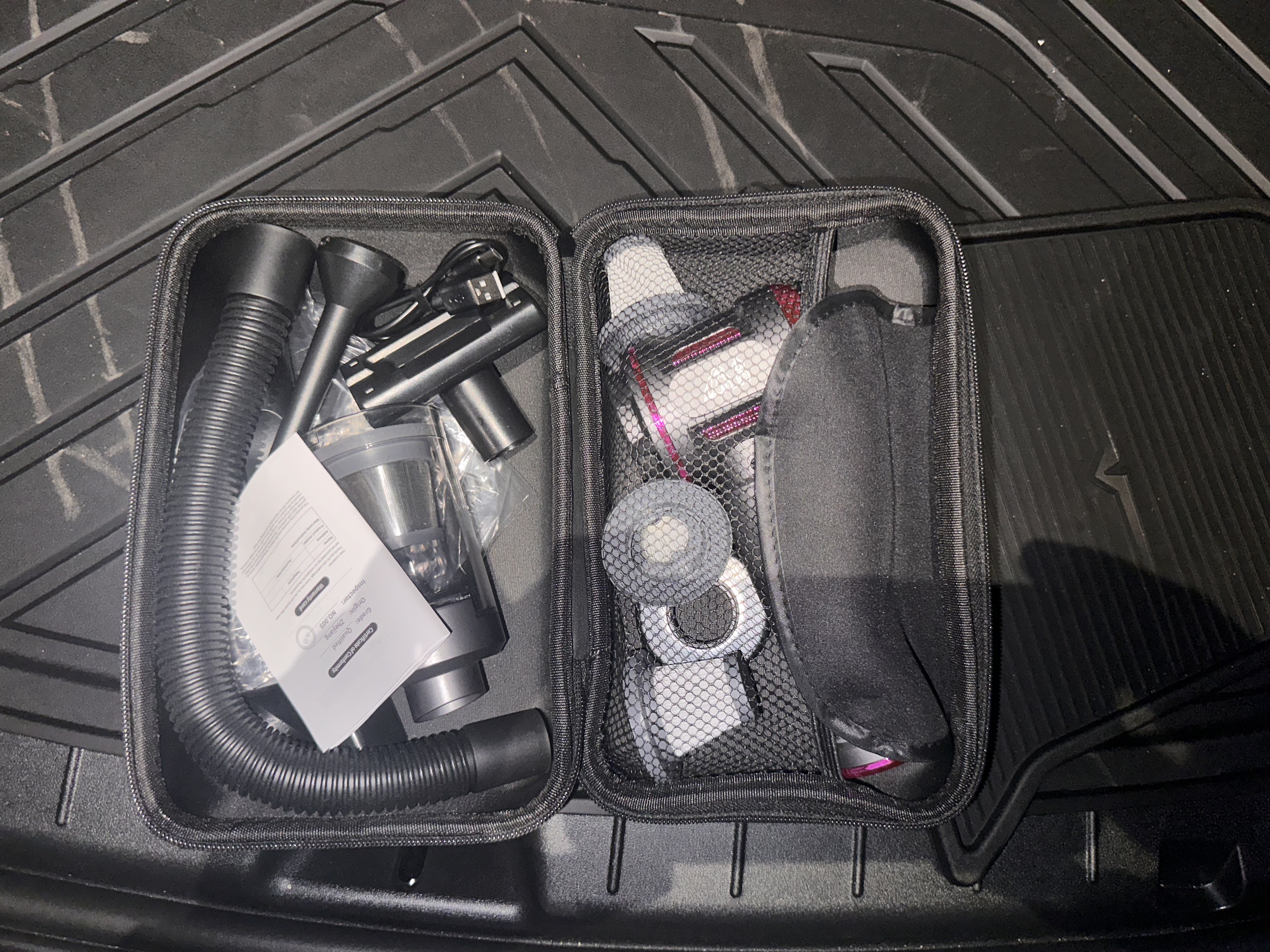 3W Auto-life适用于特斯拉焕新版ModelY专用车门槽储物盒车载收纳盒防护垫 实拍图