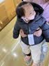 保姆鹅 儿童羽绒服宝宝短款加厚白鸭绒外套男童女童保暖防风冬[NG2637] 黑 90 实拍图