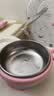 COOKSS辅食碗恒温注水保温碗316不锈钢宝宝吃饭儿童餐具浅蓝 实拍图