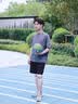 BSR5E空气护膝夏季轻薄运动专业防护女士跑步男士专用护膝盖半月板损 灰色【5E高端轻薄护膝】双只 均码/可调节 实拍图