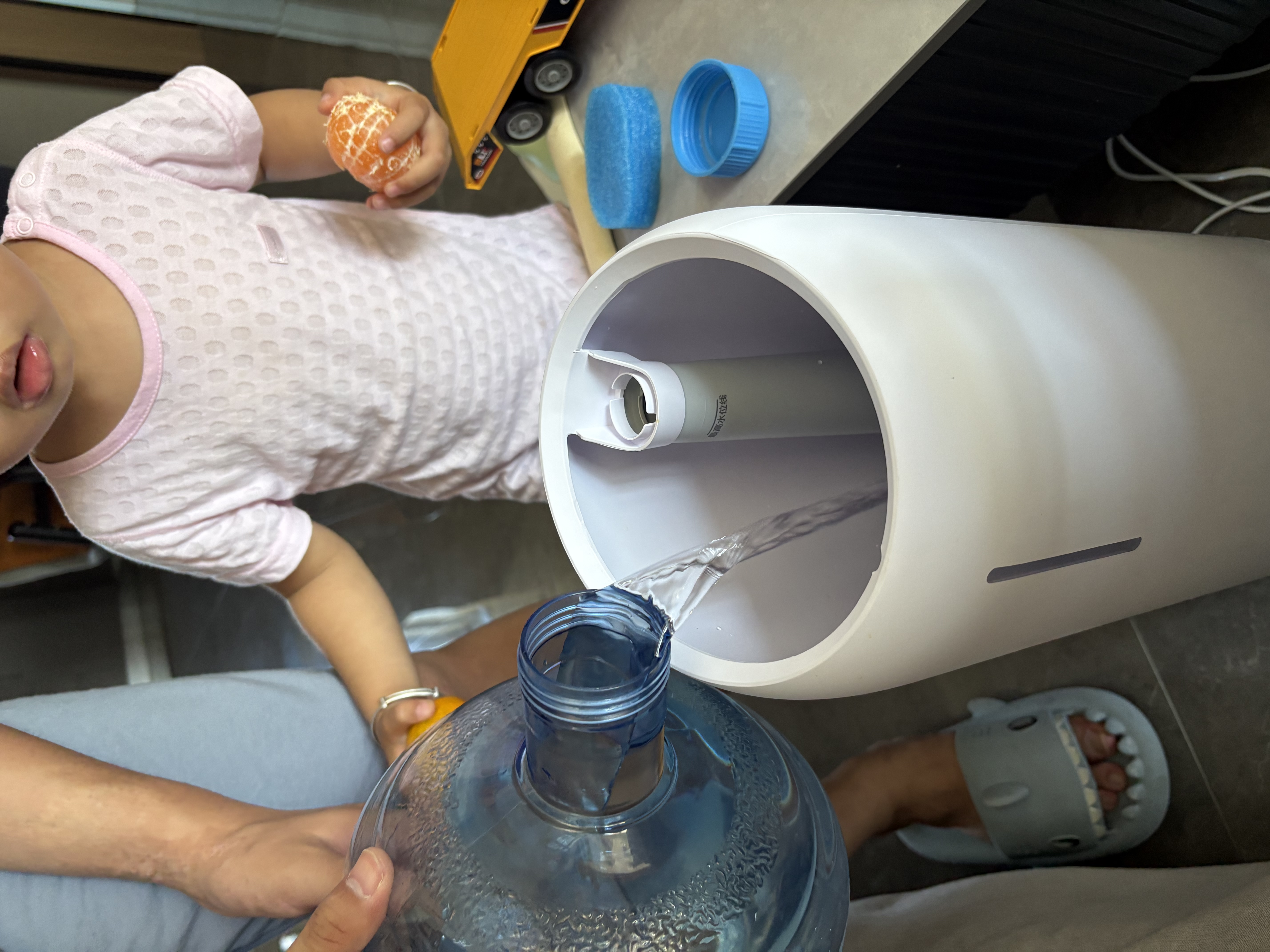 苏泊尔（SUPOR）加湿器轻音低噪卧室落地式大容量大雾量上加水家用办公室孕妇婴儿智能除菌加湿内置香薰空气净化 280mL/h 实拍图