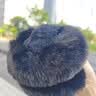 浪莎冬季毛绒耳罩女仿兔毛可折叠耳套户外骑行防寒保暖耳包百搭可爱 黑色 实拍图